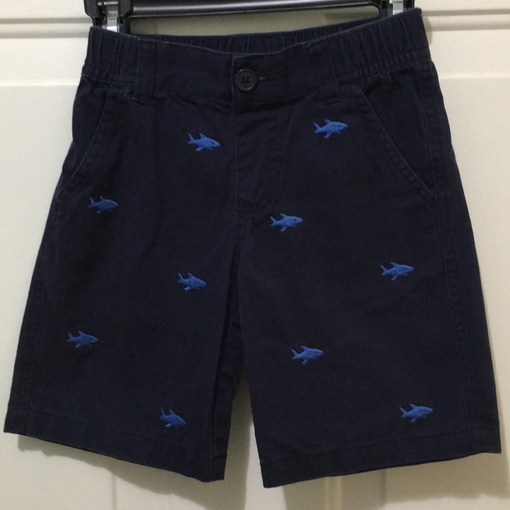 Gymboree embroidered navy shorts